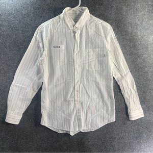 Patrik Ervell Button Up Dress Shirt Men’s Large Pin Stripe Casual Formal